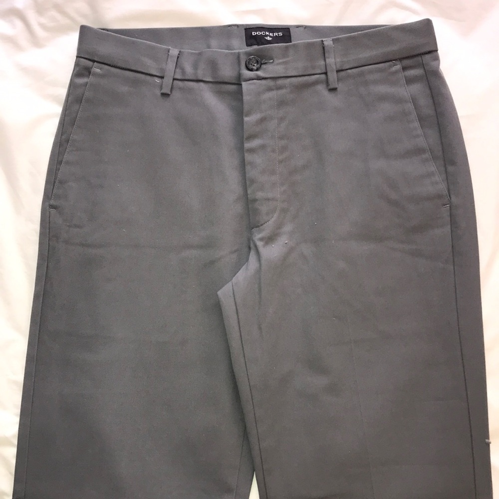 Gray Slim Fit Chinos